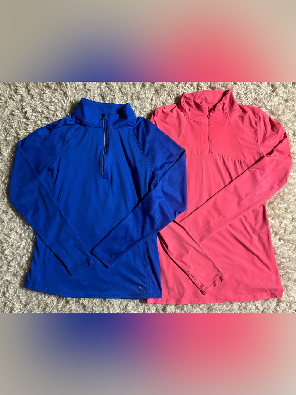 2 Athletic Quarterzip Tops Size Medium Gap Fit & Dansko Running Yoga Layering